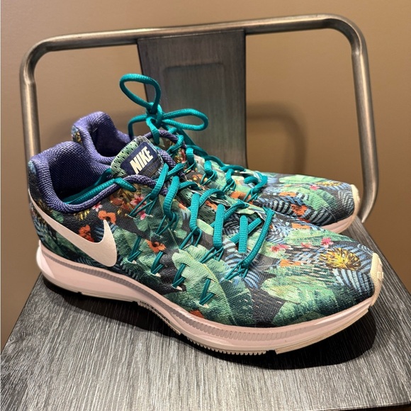 NikeID Air Zoom Pegasus 33 Floral Aloha Size 8 - Picture 1 of 11